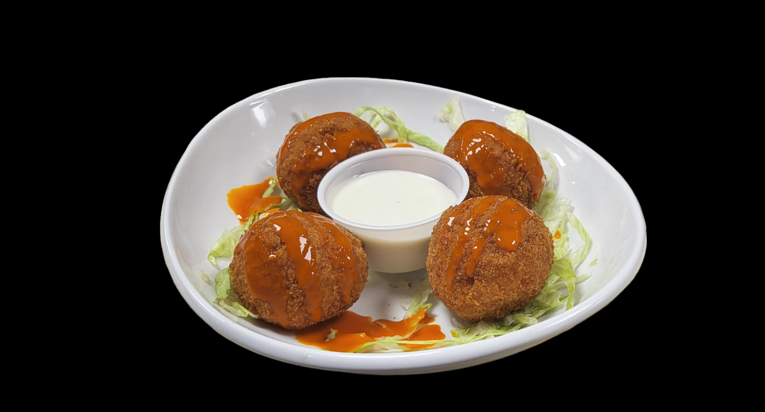 Buffalo Chicken Risotto Balls