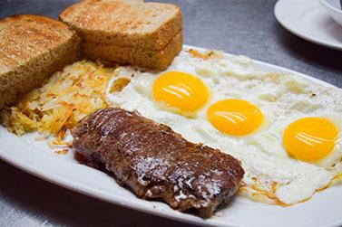 Sirloin Steak & Eggs