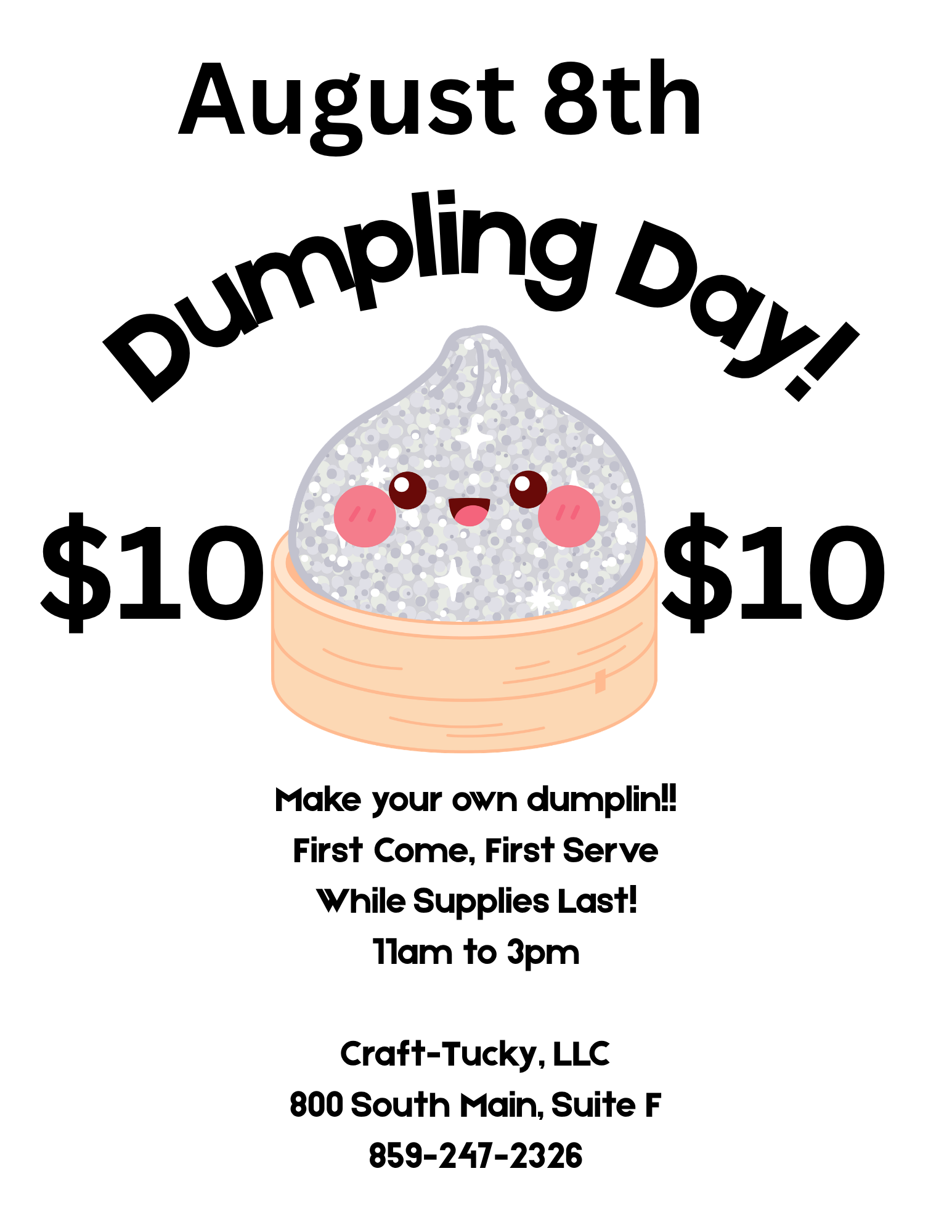 Dumpling Day! (8/15)