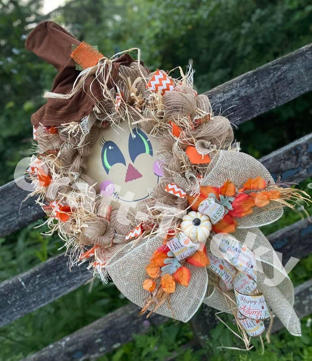 Scarecrow Wreath (8/20 at 6:30)