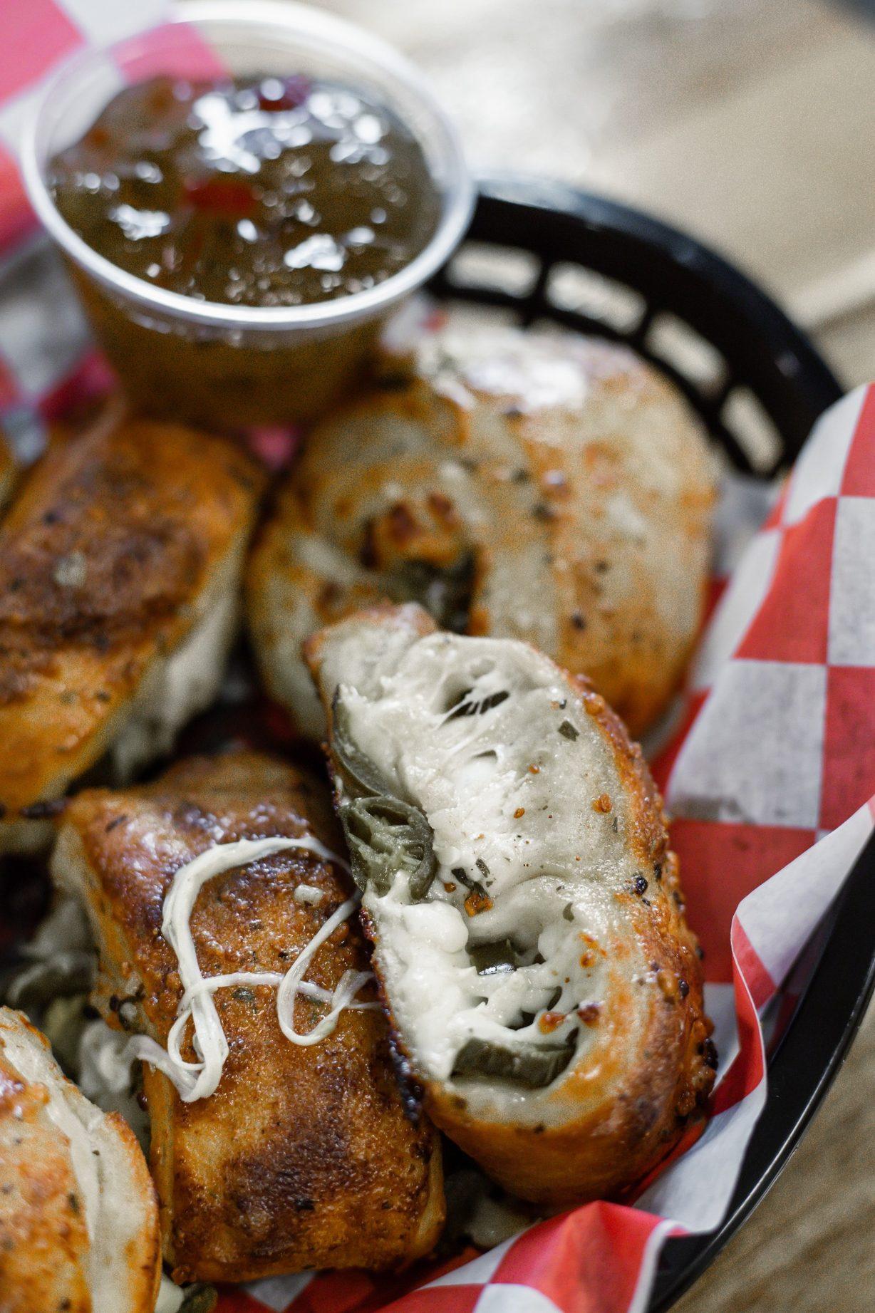 Jalapeno bombs (5) w/ one dipping sauce