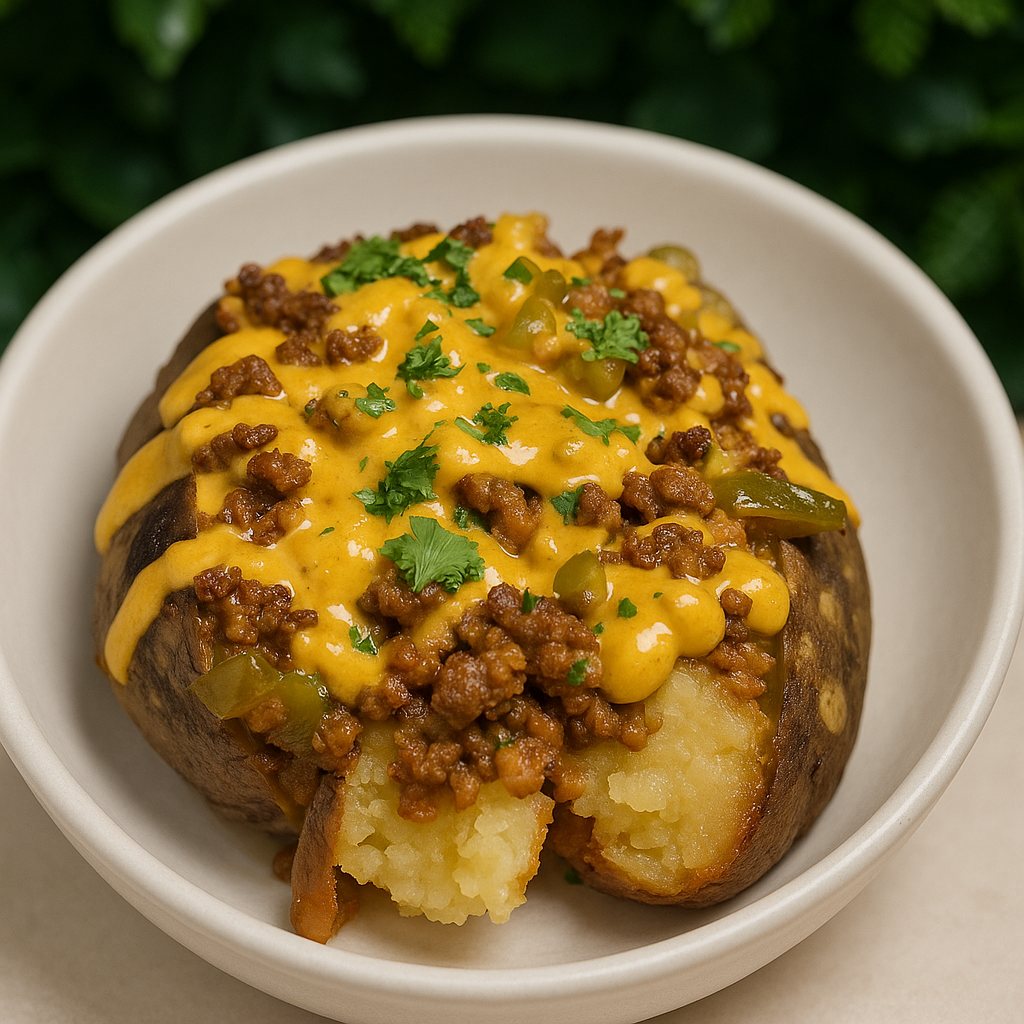 Chopped Cheese Spud (Gluten Free)