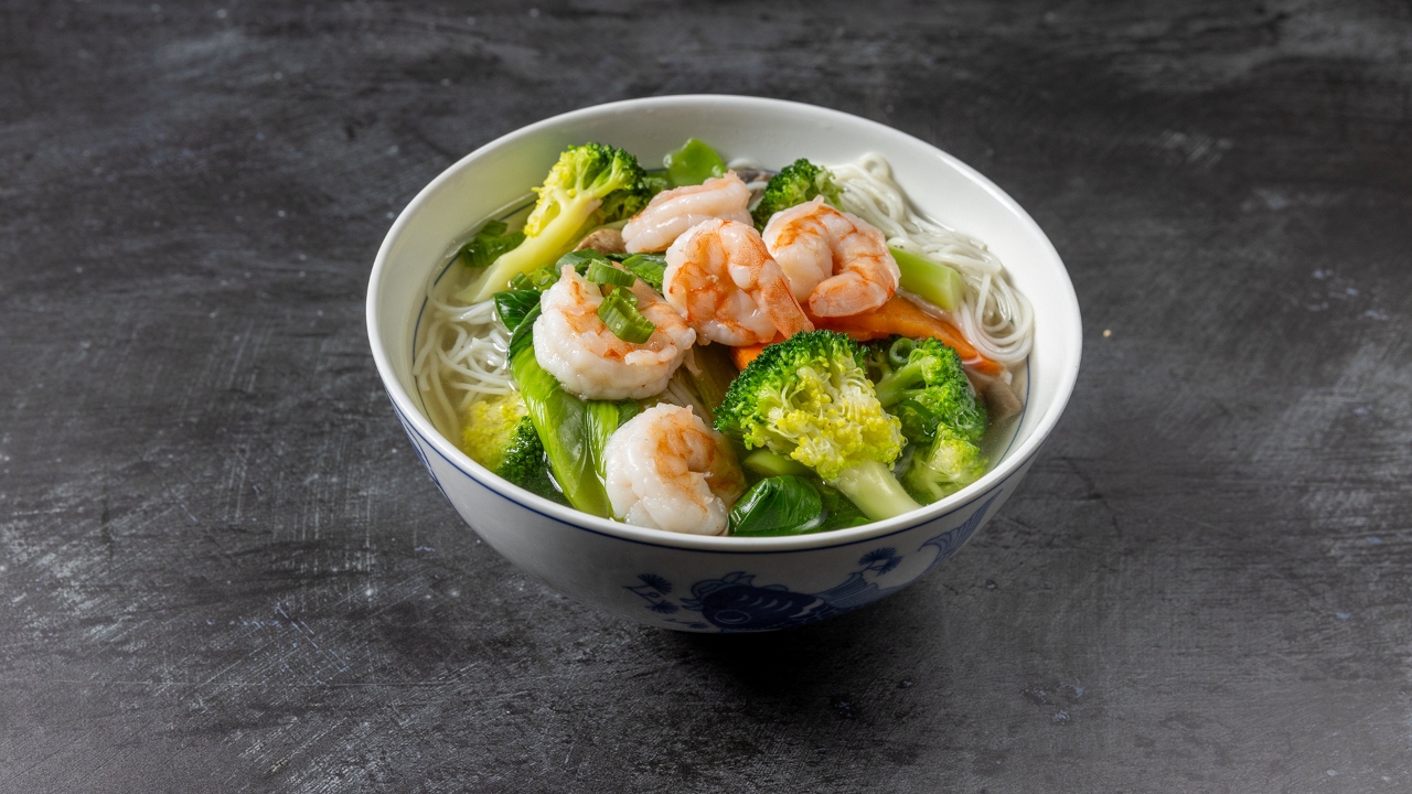 Shrimp Noodle Soup - 鲜虾汤米粉 (GF)