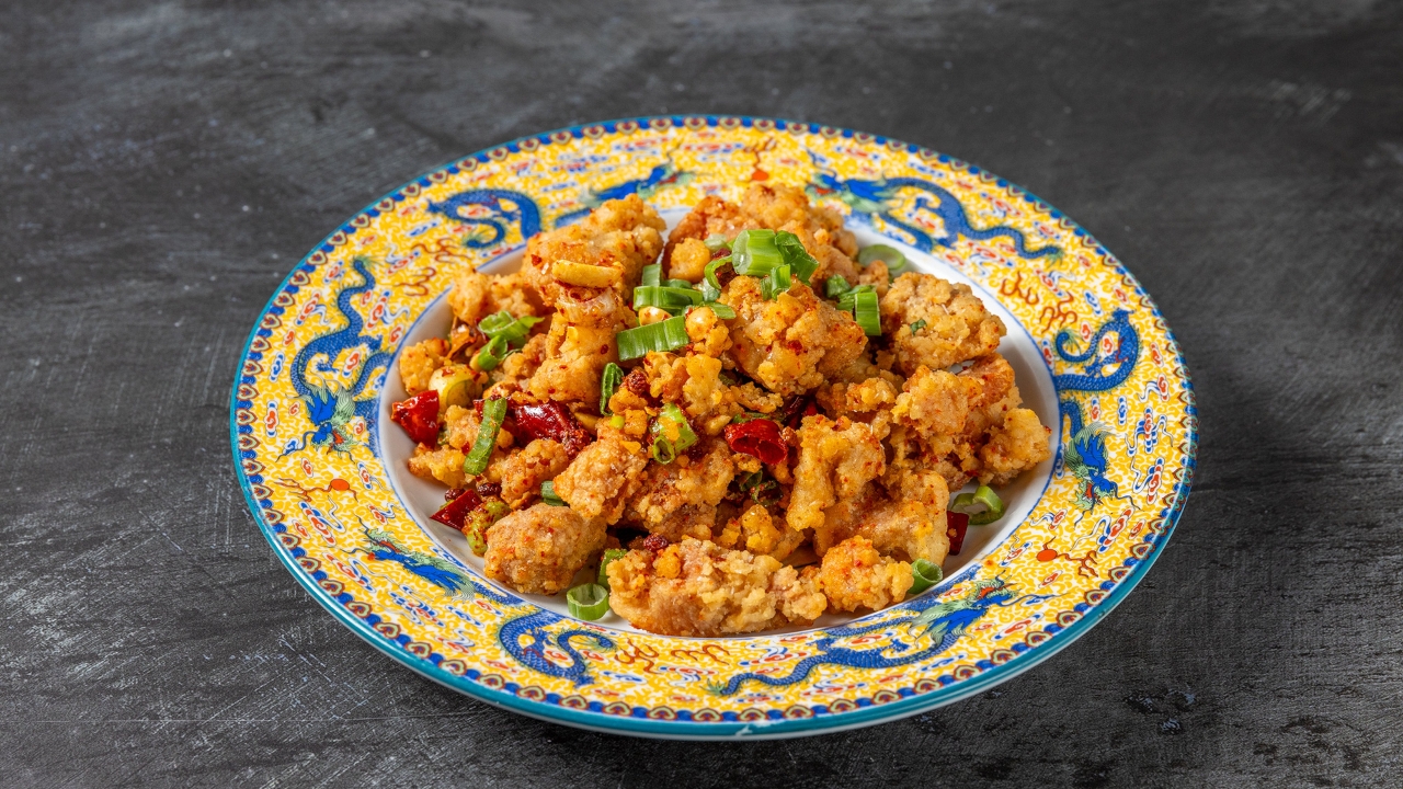 Popcorn Chicken (w Peanuts) - 盐酥鸡 (GF)