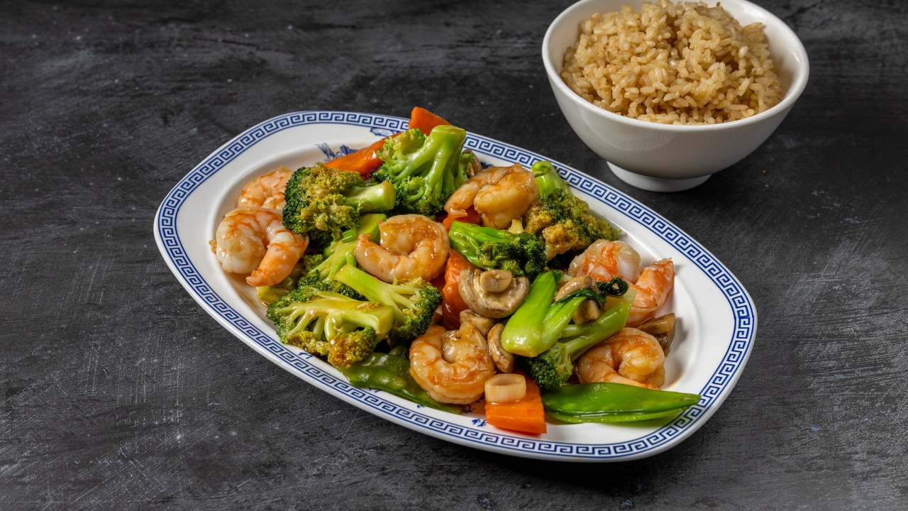 Shrimp w. Mixed Vegetables - 杂菜虾 (GF)