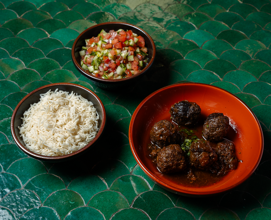 Caramelized Meatballs plate