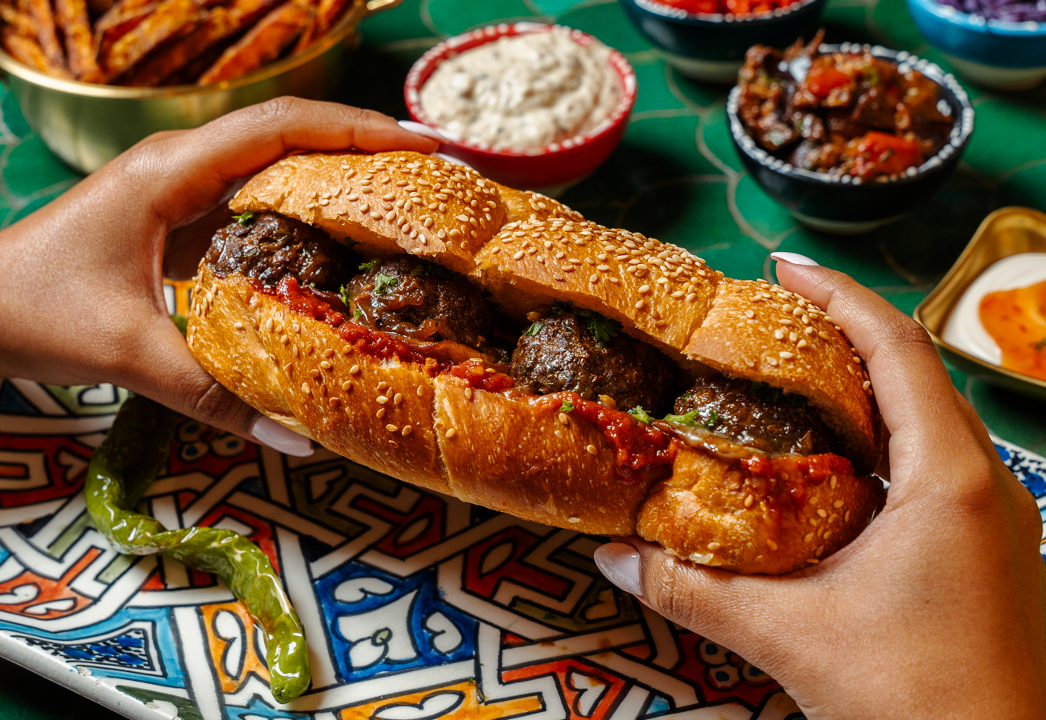 PALA Challah Meatballs sandwich