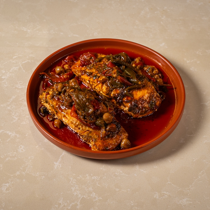 Special spicy Moroccan salmon