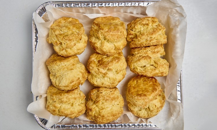 Dozen Biscuits with Honey Butter