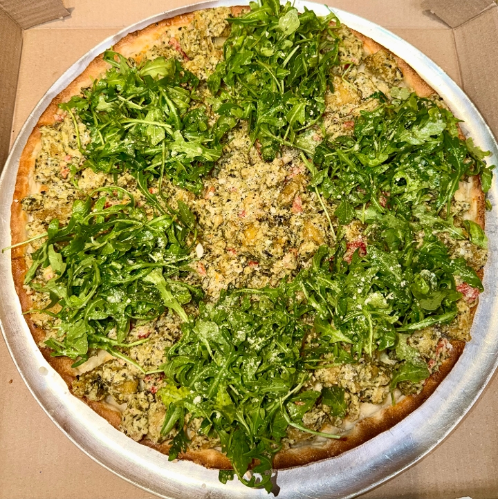 Large Chicken Pesto Arugula Deep Dish