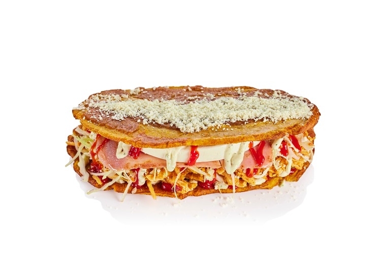 PATACON DE JAMON Y QUESO