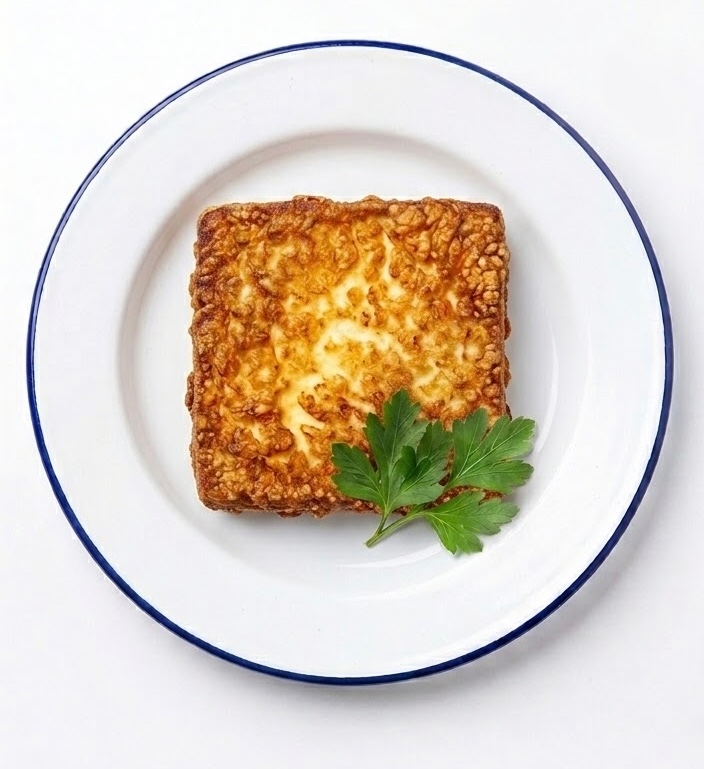 QUESO FRITO ENTERO EN PLATO