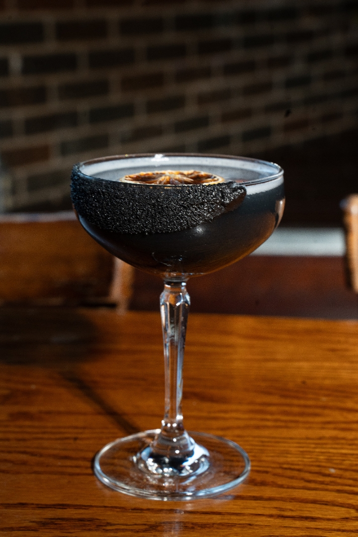 Black Lemon Drop Cocktail