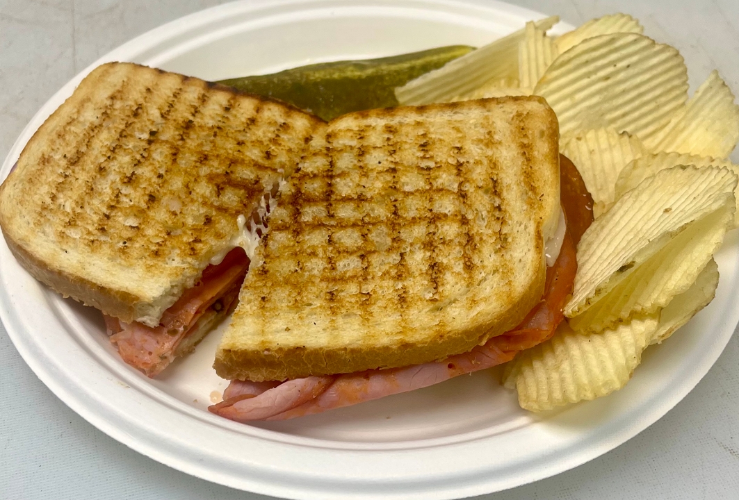 A visualization of the menu item "Plain ol' Grilled Cheese"