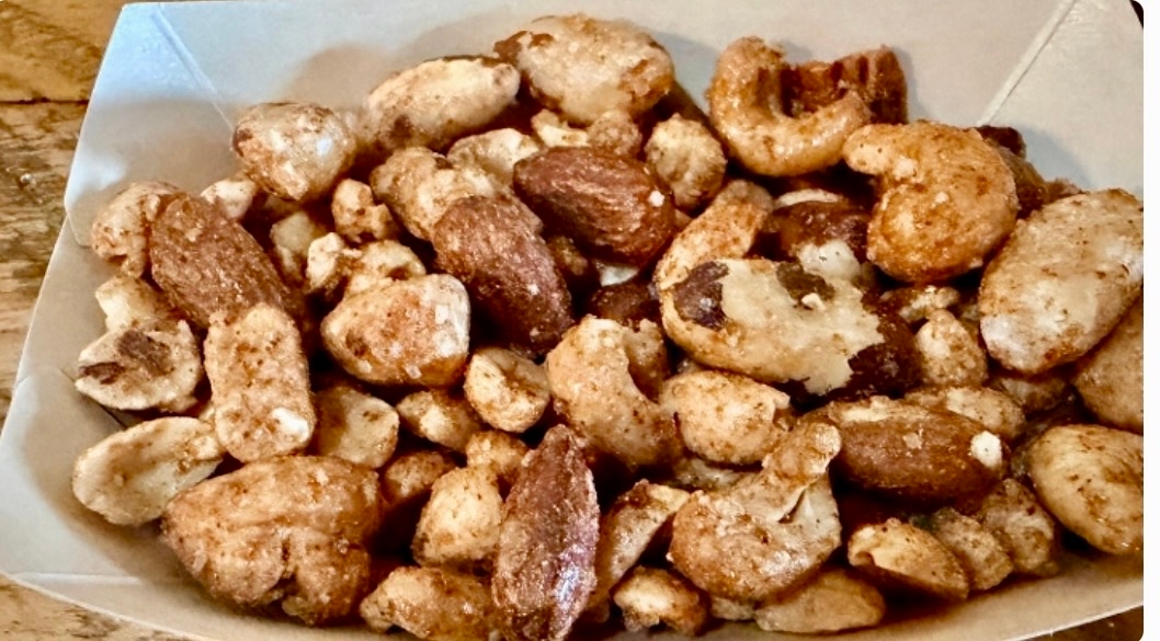 A visualization of the menu item "Taproom Nuts"