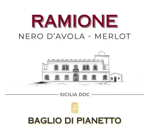 Baglio di Pianetto 'Ramione' wine label