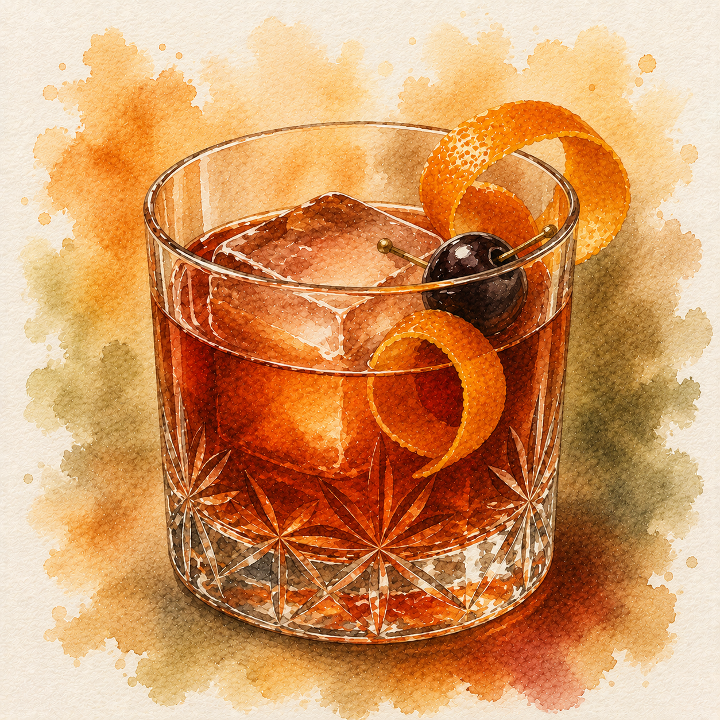 Venetian Old Fashioned presentation