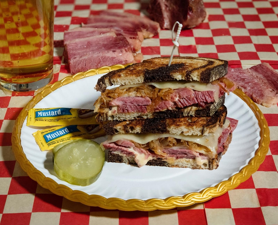Corned Beef Reuben on Rye