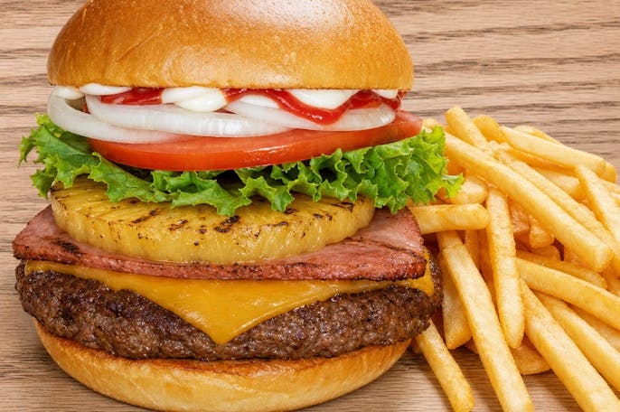Hawaiian Burger & Fries