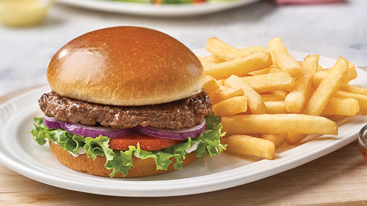 Hamburger & Fries
