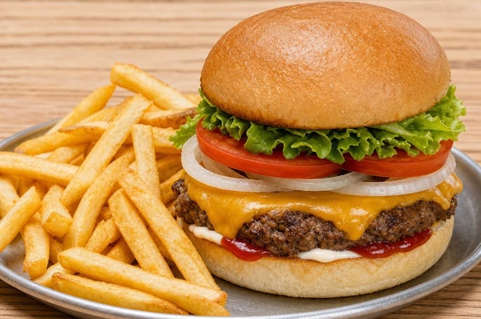 Cheeseburger & Fries