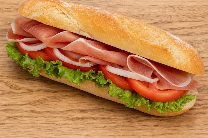 Prosciutto Hoagie Sandwich