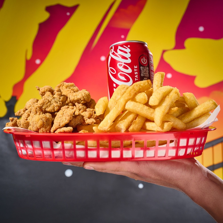 Combo #6 Popcorn Chicken