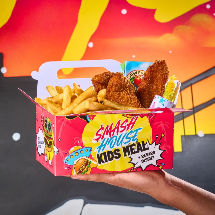 Chicken Tenders, Fries, Juice box & prize