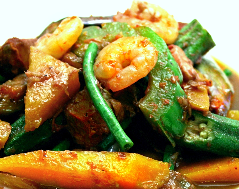 Tropical Vegetables with Shrimp & Shrimp Paste | Pinakbet