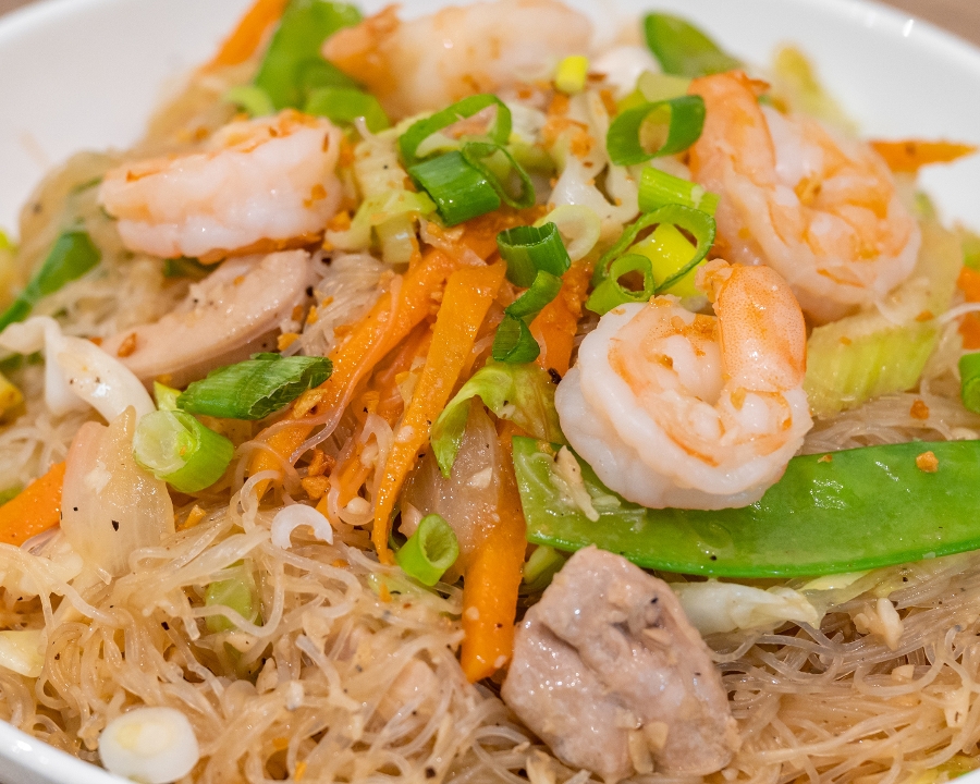 Pancit Bihon with Chicken & Shrimp