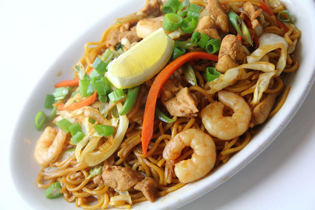 Pancit Canton with Chicken & Shrimp