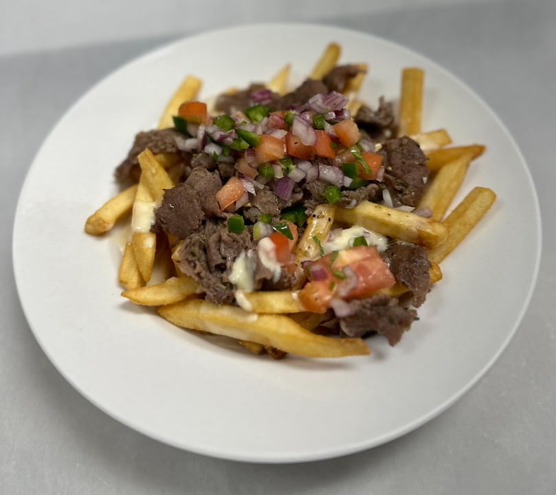 Philly Queso Steak Fries