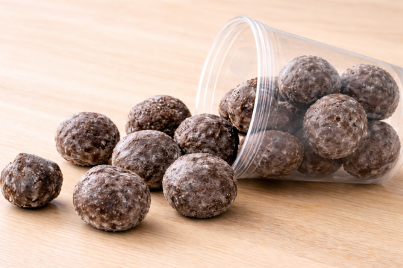 Chocolate Glazed Donut Holes - Half Dozen (6)