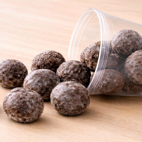 Chocolate Glazed Donut Holes - Half Dozen (6)