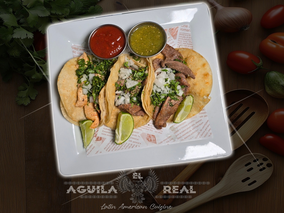 COMBO MEXICAN STREET TACOS (3)