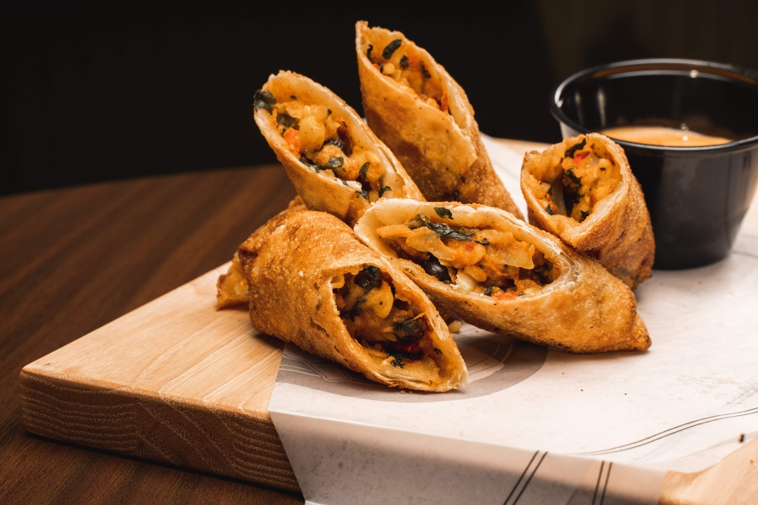 A visualization of the menu item "Southwest Eggrolls"