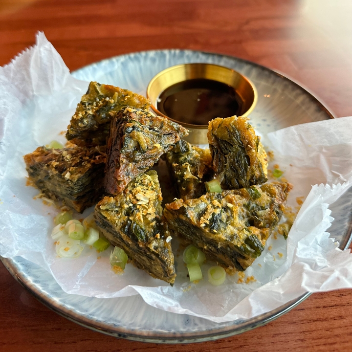 Fried Chive Pancakes