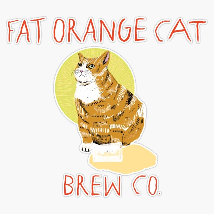 A visualization of the menu item "Fat Orange Cat Bavarian Kittens"