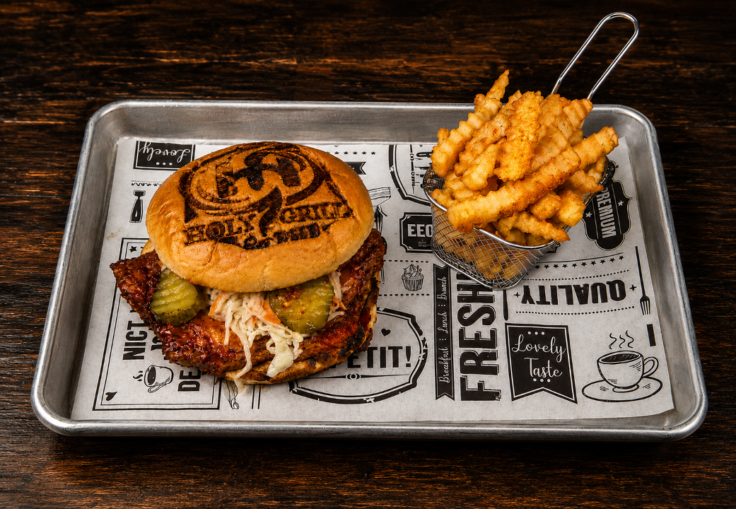 Hot Honey Crispy Chicken Burger