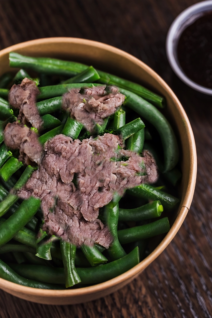 Wok-Seared Beef w. Garden String Beans (Light meal)