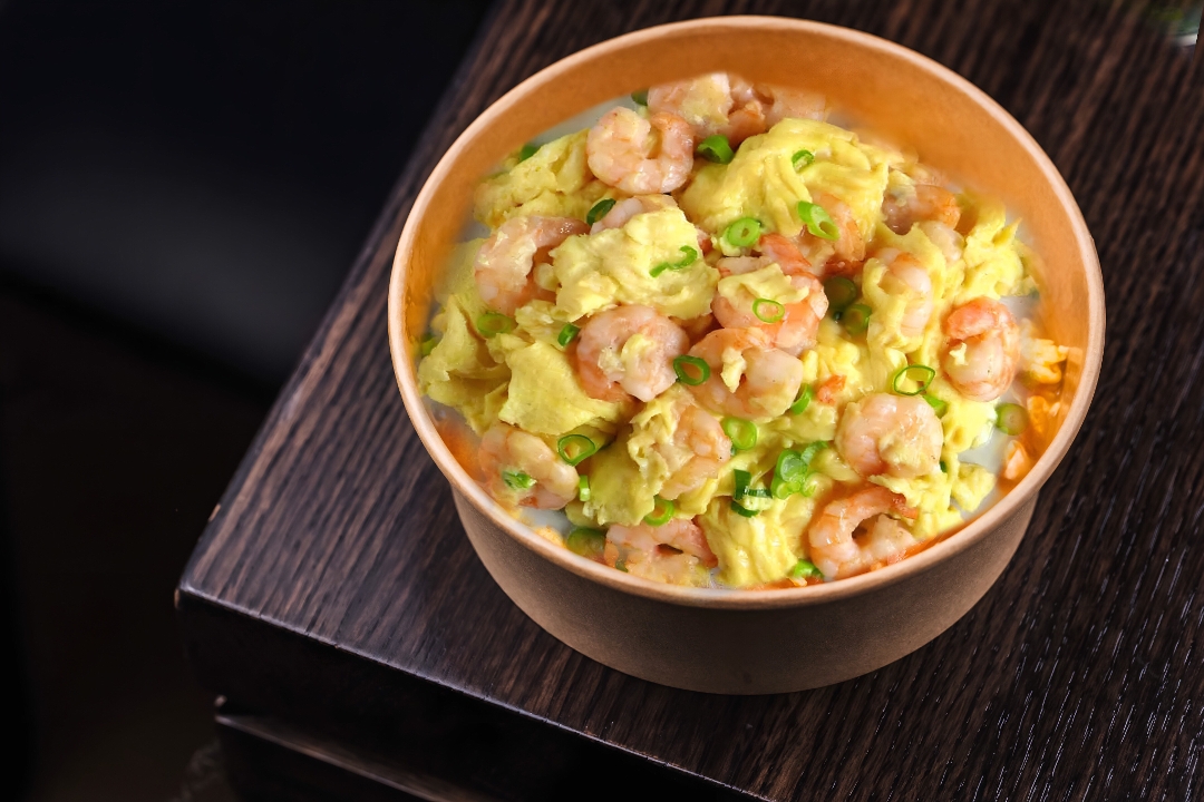 Silky Scrambled Egg & Shrimp (Light meal)