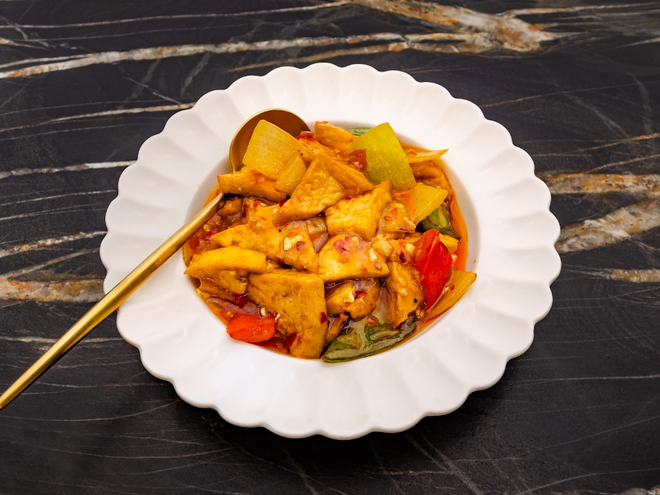 Braised Crispy Tofu (Light meal)