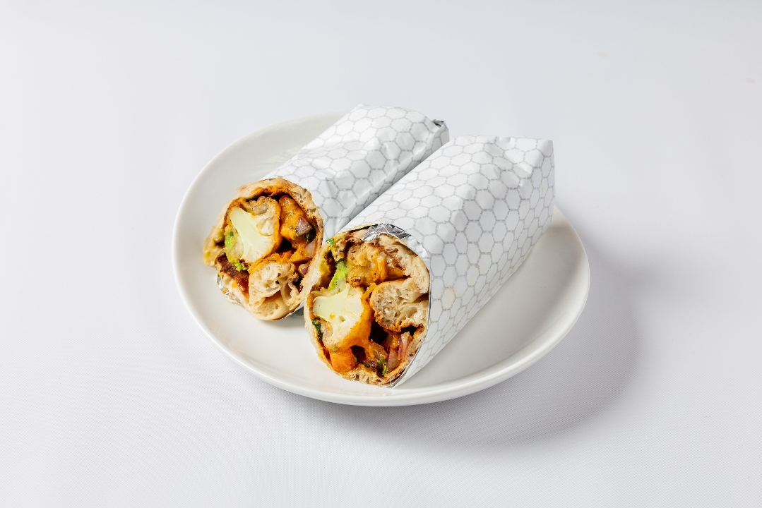 Crispy Cauliflower Naan Wrap
