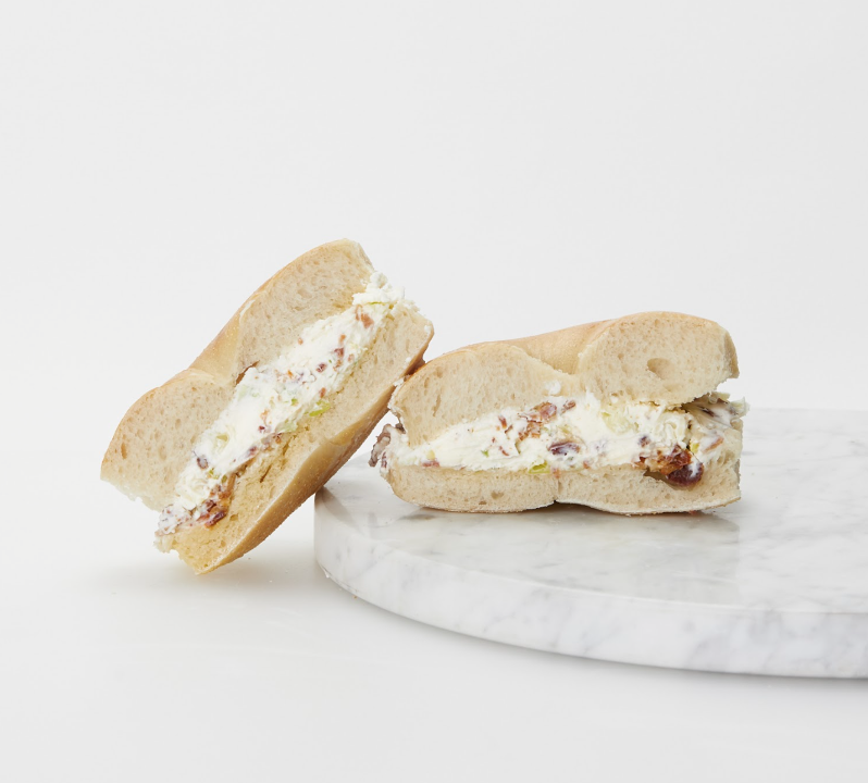 Bacon Scallion Cream Cheese Sandwich