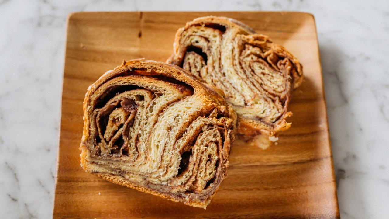 Sliced Babka Cinnamon