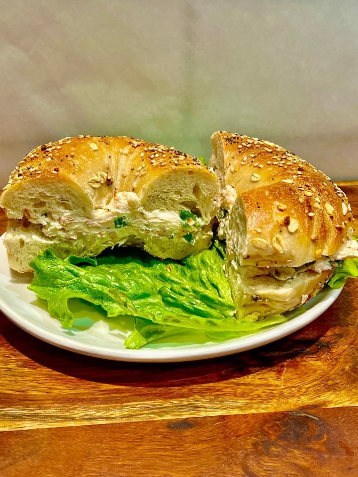 Salmon Delight Cream Cheese Sandwich