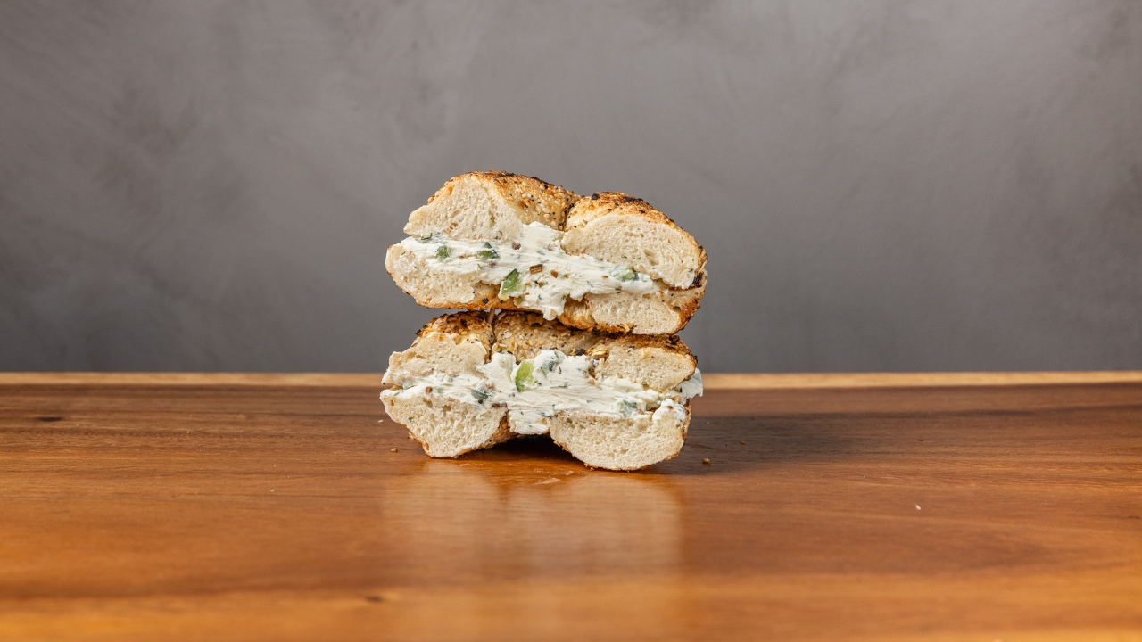 Herb Dill Cucumber Cream Cheese Sandwich