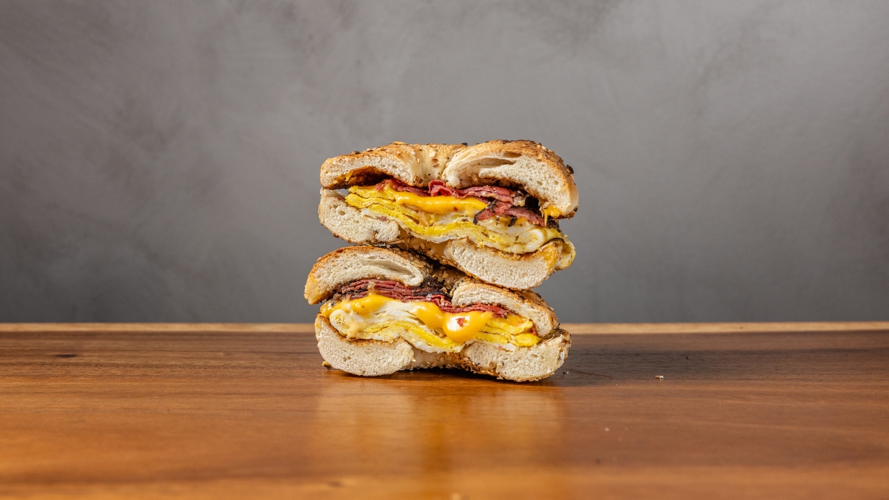 Pastrami, Egg and Cheese Sandwich
