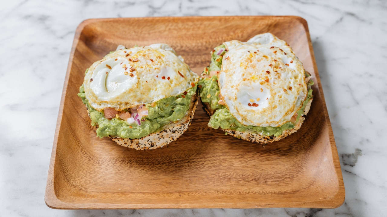 Avocado Toast With 2 Eggs