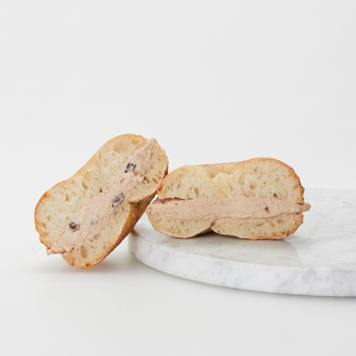Walnut and Raisin Cream Cheese Sandwich